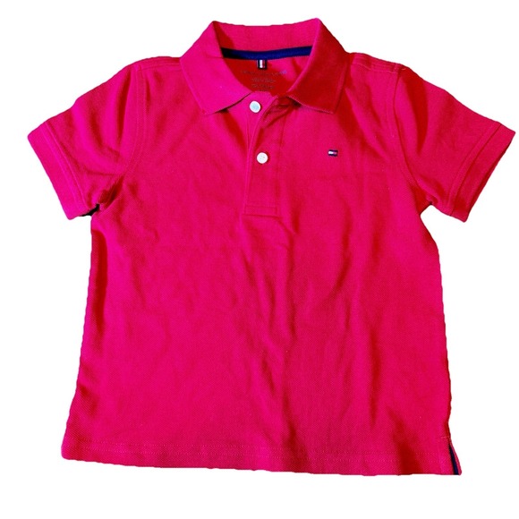 Tommy Hilfiger Other - Tommy Hilfiger Kids Red Polo Shirt Size XS 100% Cotton NWT